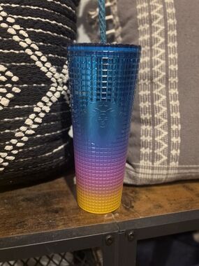 Starbucks Ombre Studded Tumbler - Blue Pink Yellow